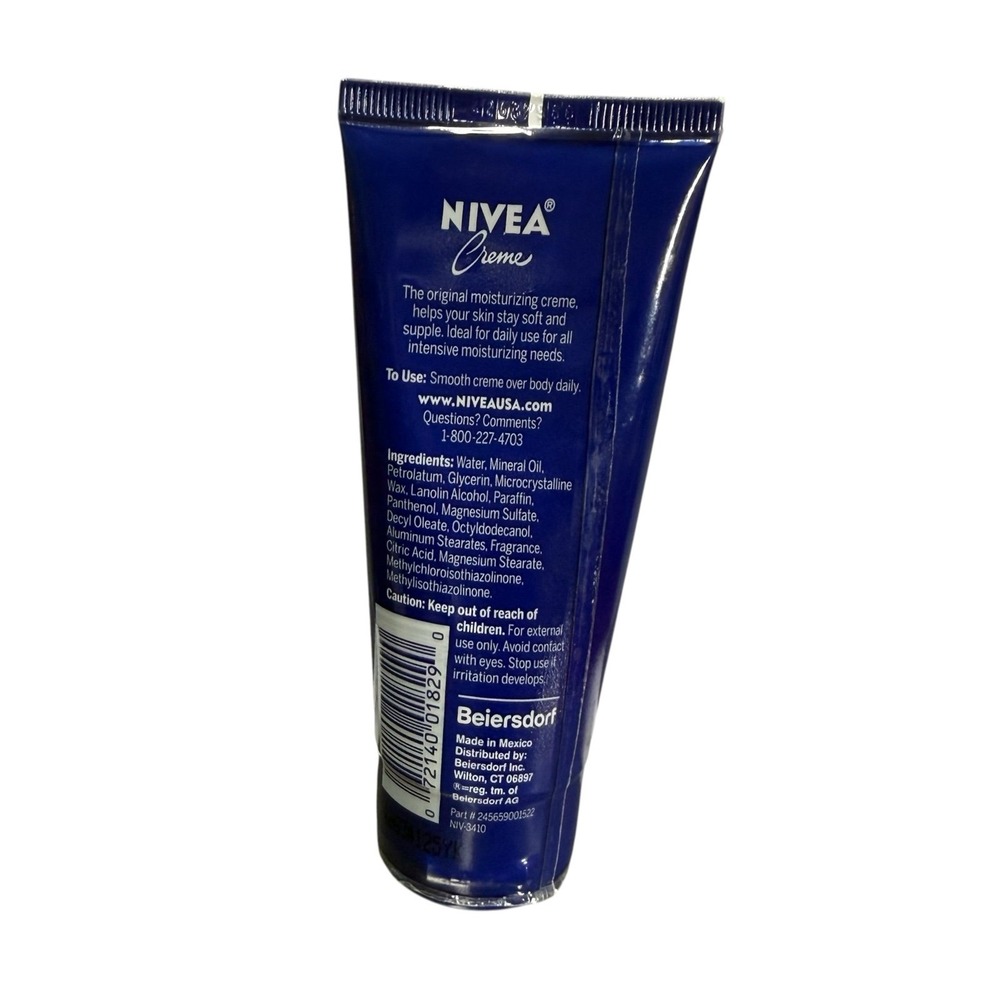 NIVEA‎ Creme Body, Face and Hand Moisturizing Cream, 2 Oz Tube new sealed - Picture 2 of 3